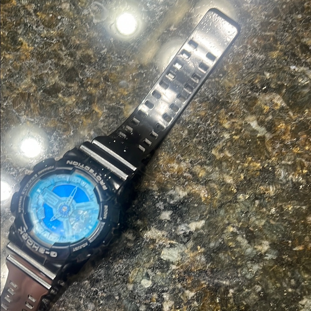 G-Shock Black and Blue Digital Watch